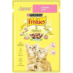 Влажный корм для котят Friskies Junior с курицей в подливке 85 г 12626690