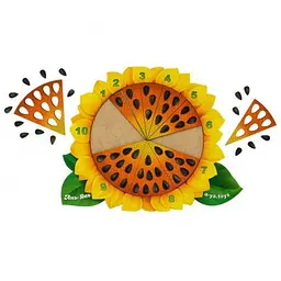 Дерев'яний пазл-вкладиш Соняшник Ubumblebees (ПСФ050) PSF050 сортер-рахунок - мініатюра 2