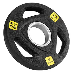 Диск олімпійський Cornix 1 x 1.25 кг 51 мм металевий, прогумований Black XR-0423