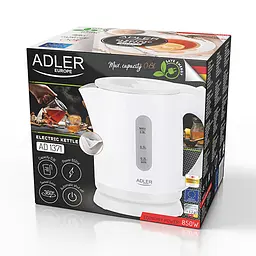 Електрочайник Adler AD 1371 white 0,8 л - мініатюра 9