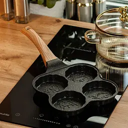 Сковорода для панкейків з антипригарним покриттям 19.5x19.5x2.5 см, чорний Breakfast HP39576B - мініатюра 2