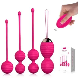 Набір вагінальних кульок I’MCUM Kegel Queen 4in1 Рожевий (IM-KGE205) - мініатюра 2