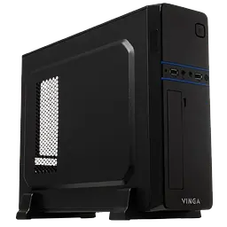 Корпус Vinga CS312B 400W Black (CS312B) - мініатюра 2