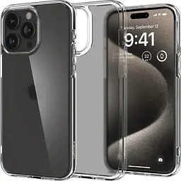 Чохол Spigen Ultra Hybrid Case для Apple iPhone 15 Pro Max Crystal Clear (ACS06565) [92141] - мініатюра 2