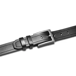Ремінь чоловічий шкіряний Semi Line Black (P8236-0 L) 110 см - мініатюра 2