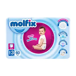 Підгузки Molfix Трусики 3 midi 6-11 кг 60 шт (8690536842704)