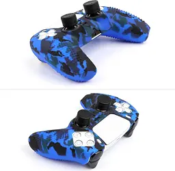 Чохол на геймпад Silicone Case для Sony DualSense Blue Camouflage [71181] - мініатюра 5