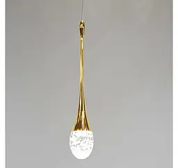 Світлодіодний підвіс Artlight 2010/1GD у формі витягнутої краплі, золото - мініатюра 4