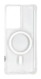 Магнітний чохол XON PhoneCase Magnetic для Samsung S21 Ultra (PCMB2121300T 1806) Прозорий