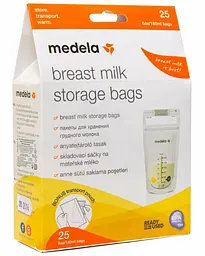 Пакети для зберігання грудного молока Medela, 180 мл, 25 шт. (008.0404) - мініатюра 4