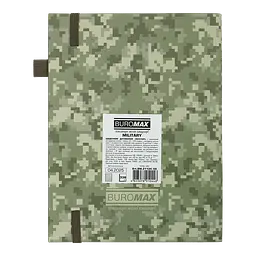 Щоденник датований Buromax Military 2026 A5 штучна шкіра хакі (BM.21134-59) - мініатюра 3