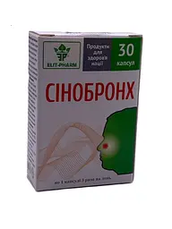 Капсули Elit-Pharm Сінобронх для підтримки дихальних шляхів 30 капсул