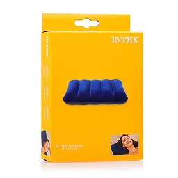 Подушка надувна Intex прямокутна синя - мініатюра 8