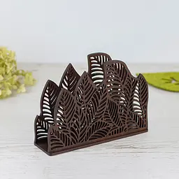 Дерев'яна серветниця VANZA LEAF stand S palisander - мініатюра 5