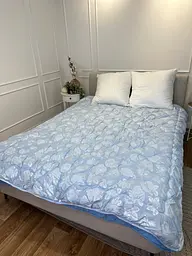 Ковдра подвійна 4 сезони з холлофайбера Arda 21561 150х210 см синя - мініатюра 10
