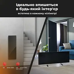 Конвекційний обогрівач AENO Premium Eco Smart GH4S LED Black [AGH0004S] [119182] - мініатюра 9