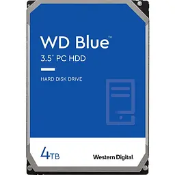 HDD 4TB, 5400rpm, WD Blue, 256M, SATA III (WD40EZZX) - мініатюра 1