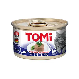 Консерва для котів TOMi Tuna 85 гр тунець, мус