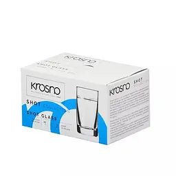 Набір чарок для горілки Krosno Shot 30 мл 6 шт. (789019) - мініатюра 3