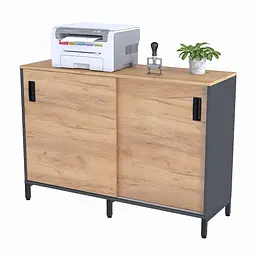 Тумба офісна LS-1200-830 Loft Design (Дуб Крафт золотий)