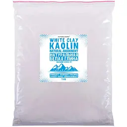 Каолін, глина біла, 1кг