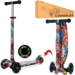 Самокат дитячий iTrike Maxi JR 3-055-WP6 складний - мініатюра 2