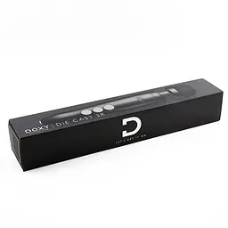 Вібромасажер DOXY Die Cast 3R - Matte Black, дуже потужний, перезаряджуваний, металевий корпус - мініатюра 4