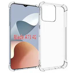 TPU чохол GETMAN Ease logo посилені кути для ZTE Blade A73 4G Безбарвний (прозорий) - мініатюра 6