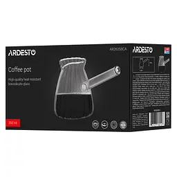 Турка Ardesto Iceberg 350мл, боросилікатне скло, прозорий (AR2635BCA)