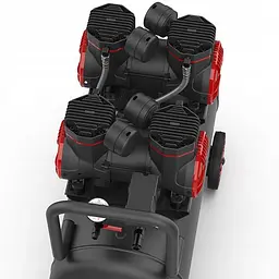 Безмасляний чотирипоршневий компресор 50 л 220V з сепаратором AUARITA 2-1450X2F50-220 - мініатюра 6