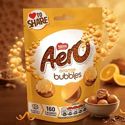 Шоколадні цукерки Aero Bubbles Caramel Flavoured Chocolate 92г - мініатюра 3