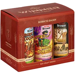 Набір пива Mikki Brew Winner, 4,9-8,5%, 1,98 л (6 шт. по 0,33 л)