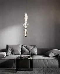 Підвісний світильник, люстра TK Lighting 18215 Elva LED 1x22W 3000K 2616Lm IP20 димчастий - мініатюра 2