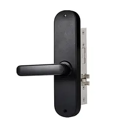 Замок біометричний автономний Trinix TRL-5103BTF Black Left з Bluetooth, зчитувачем відбитків пальців і карт Mifare (65-00012) - мініатюра 3
