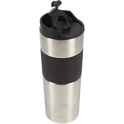 Термокружка Bergner Coffee & Tea Lovers 460 мл чорна (BG-37789-BK) - мініатюра 2