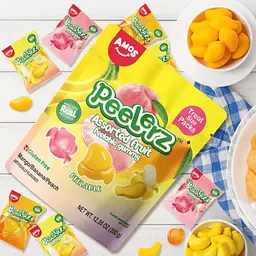 Желейні цукерки Amos Peelerz Assorted Fruit Peelable Gummy 350г - мініатюра 3