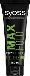 Гель для укладання волосся Syoss Max Hold Фіксація 5, 250 мл - мініатюра 4