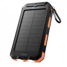 Зовнішній акумулятор Power Bank HOCO J164 Platinum Solar 8000 mAh 10 W, із сонячною панеллю та LED-ліхтариком - мініатюра 2