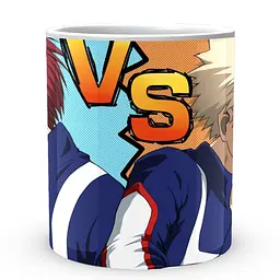 Кухоль GeekLand Моя геройська академія My Hero Academia Тодороки проти Бакуго MHA 02.503 330 мл білий - мініатюра 2