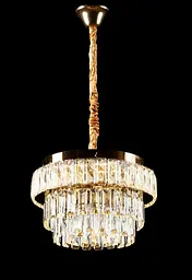 Золота кришталева світлодіодна люстра Splendid Ray L1195/400/4+LED (SGD), 40 см на 4 лампи E14 з LED-підсвічуванням - мініатюра 3
