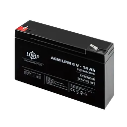Акумулятор AGM LPM 6V - 14 Ah - мініатюра 3