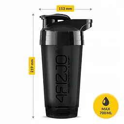 Шейкер спортивний 4FIZJO Ultra 700 мл Black (P-5905973407090) - мініатюра 9