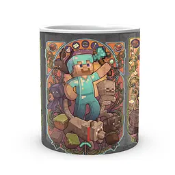 Кружка GeekLand Minecraft Майнкрафт Стів І Кріпери МС.02.368 - мініатюра 2