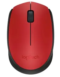 Миша бездротова Logitech M171, Red/Black, USB (2.4 GHz), 1000 dpi, 3 кнопки, 1xAA (910-004641)