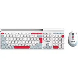 Комплект (Клавіатура та миша) Canyon HSET-W5 EN AAA+AA Wireless White (CNS-HSETW5WT)