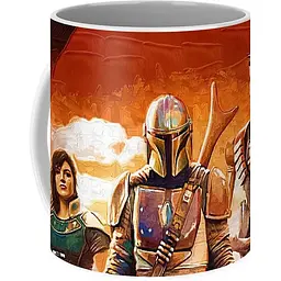 Кухоль GeekLand Зіркові війни Мандалорець Мандалорець Star Wars The Mandalorian арт TM.04.26 330 мл білий - мініатюра 3