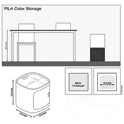 Бокс для зберігання Lechuza Pila Color Storage бiрюзовий (15921) - мініатюра 2