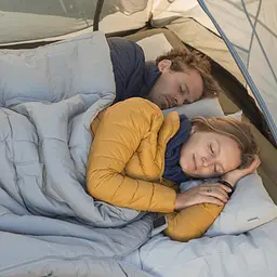 Спальник двомісний Naturehike (NH21MSD05) 15°C - з подушками - блакитний - мініатюра 7