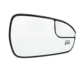 Дзеркальний елемент Ford FUSION (2013-2020г) ЧОРНЕ 200х38 мм з підігрівом Праве Пластик+скло (тип Америка) (бічного дзеркала) (пр-во Тайвань)