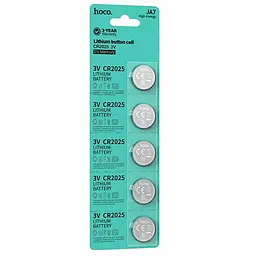 Батарейки Hoco JA7 CR2025 Button 5 pcs Silver - мініатюра 3
